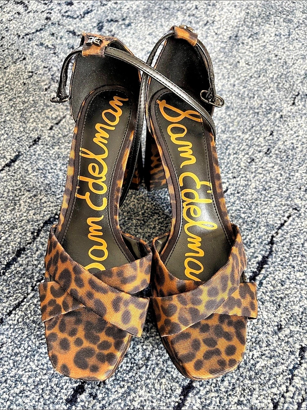 Sam Edelman Leopard Print Platform Heels-Excellent Condition Women’s 6.5